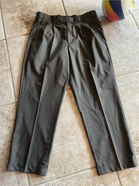 Arrow Gray Pleated Men's Dress Pants